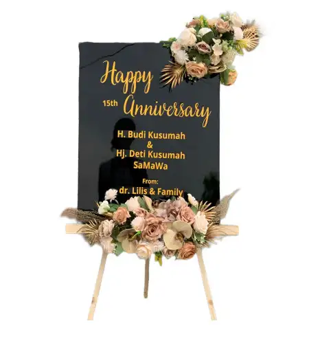Papan Bunga Akrilik Toblong