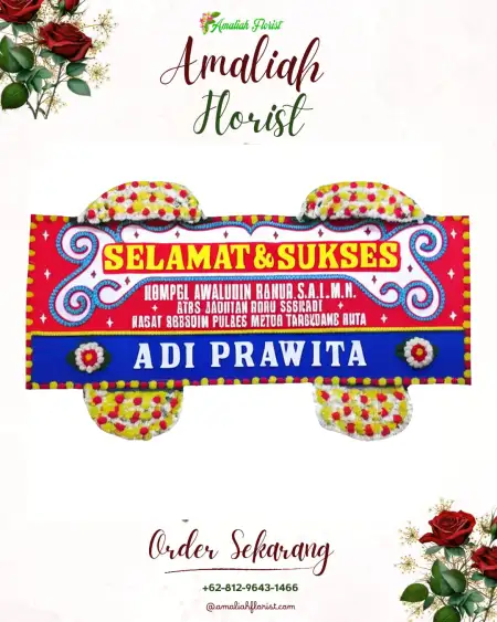 Papan Bunga Ucapan Selamat Toblong