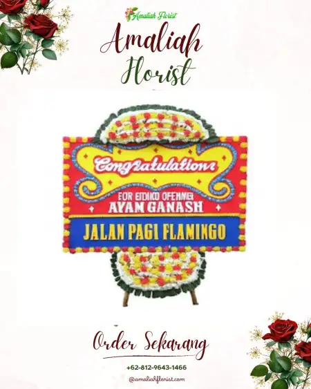 Sewa Papan Bunga Toblong